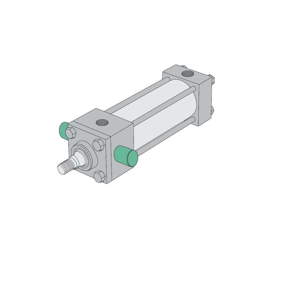 T1AL-00M1D-AAA0 NUMATICS/AVENTICS NFPA CYLINDER A SERIES 2" BORE 3/4" STROKE, HEAD TRUNNION